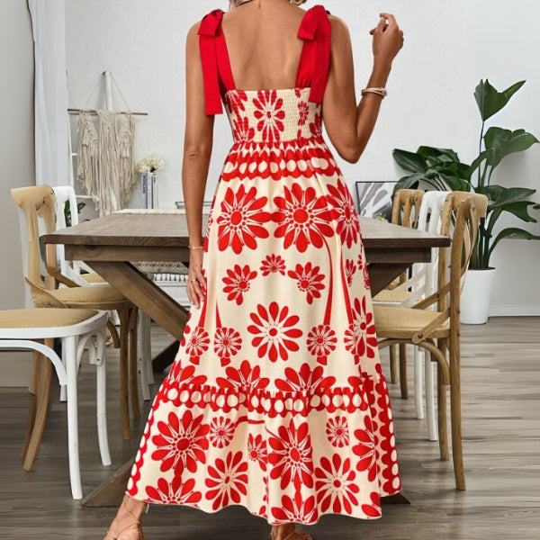 Sunny Blossom Midi Dress