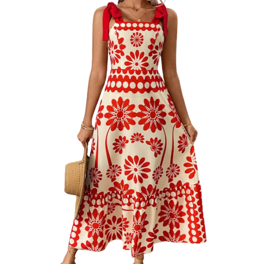 Sunny Blossom Midi Dress