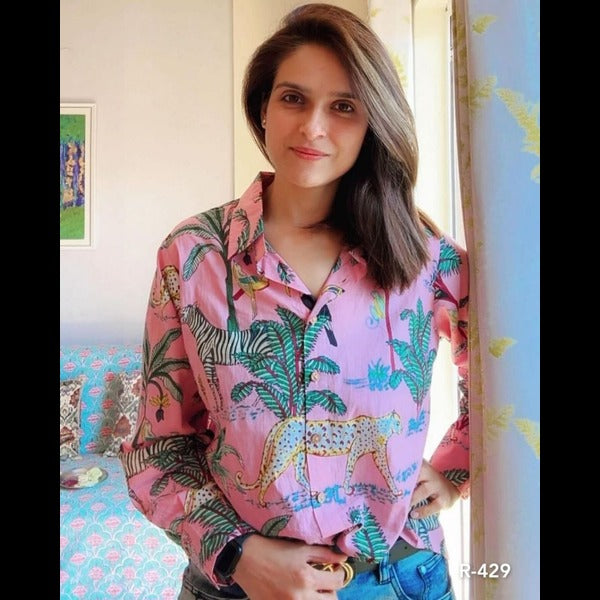 Tropical Jungle Print Shirt