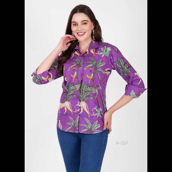 Tropical Jungle Print Shirt