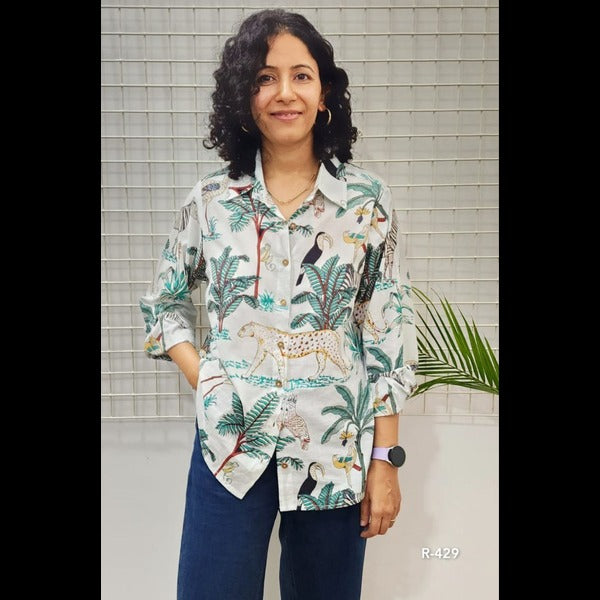 Tropical Jungle Print Shirt