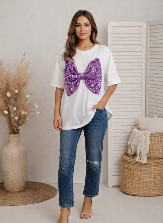 Blingy Bow Tee
